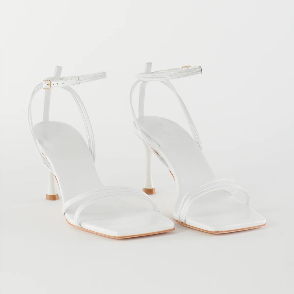 Tibi brand New Guy Naplack Sandal White 38/8